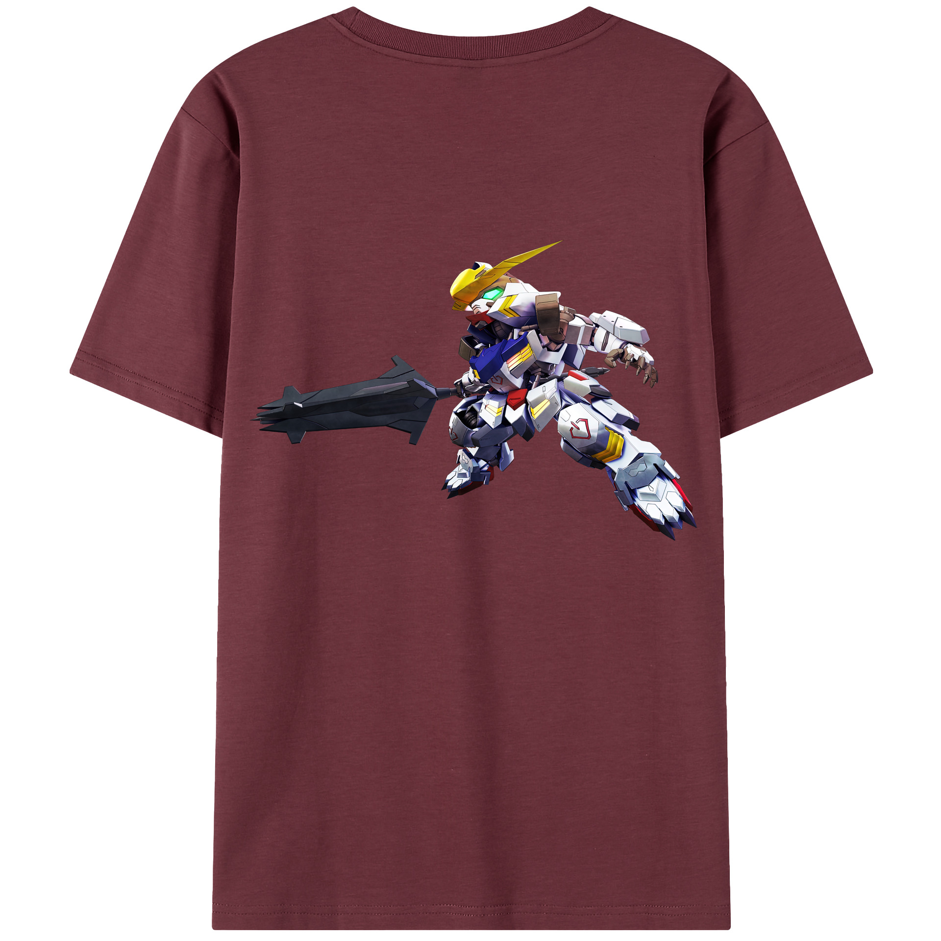 （画像用） 機動戦士ガンダム Mobile Suit Gundam 綿100％半袖Tシャツ（背面プリント）